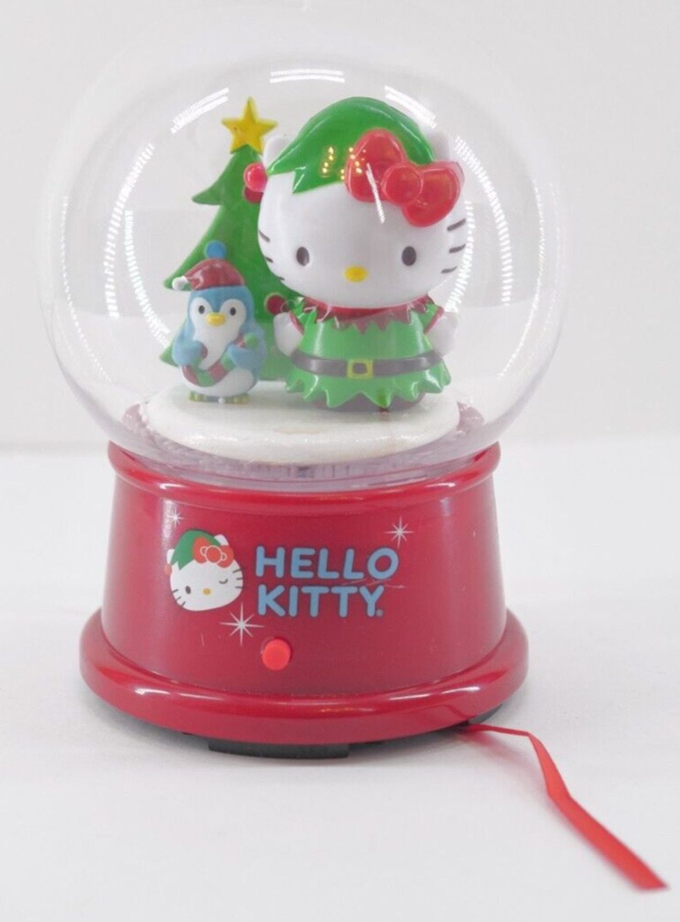 Hello Kitty Globe Waterless Snow Globe Musical Light by‎ Gemmy HTF Christmas
